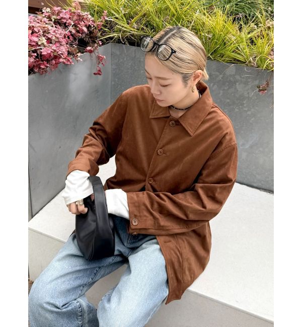 Ungrid「フェイクスウェードジャケット」|ブルゾン・スタジャン|