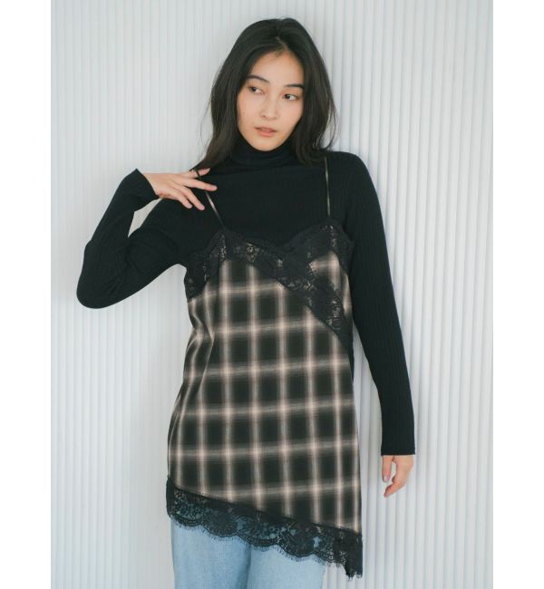 Ungrid「レースデザインキャミ」|キャミソール|