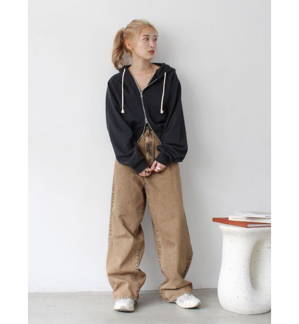 Ungrid「ダブルジップショートパーカー」|パーカー|