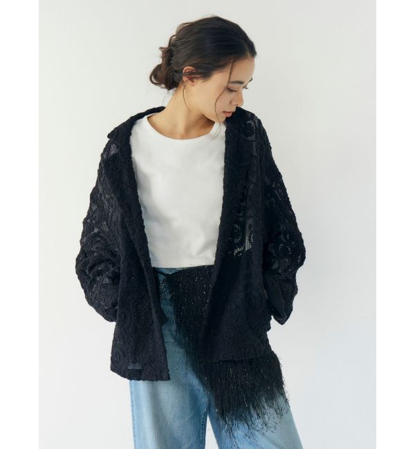 Ungrid「レーステーラードジャケット」|テーラードジャケット|ブラック
