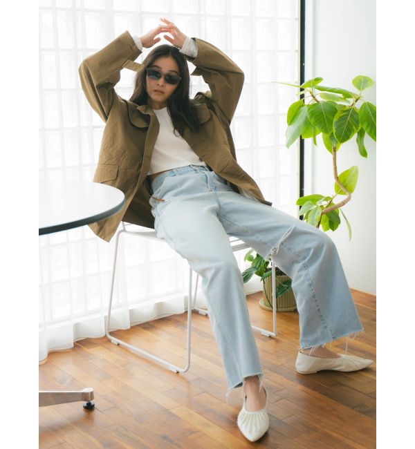 Ungrid「レザードッキングミリタリーブルゾン」|ブルゾン・スタジャン|