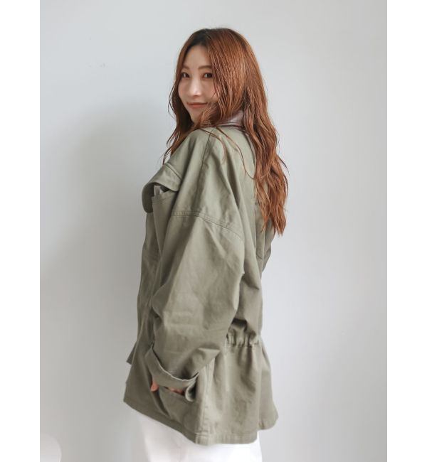 Ungrid「レザードッキングミリタリーブルゾン」|ブルゾン・スタジャン|