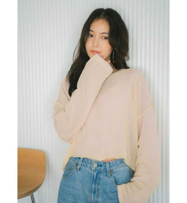 Ungrid「シアーショートニット」|ニット・セーター|
