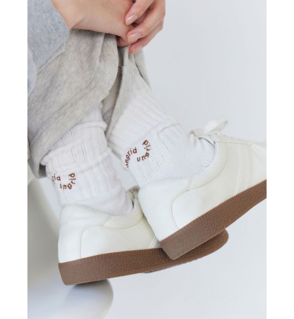 Ungrid「【Ungrid&times;靴下屋】刺繍アメリブ2pacソックス」|ソックス|