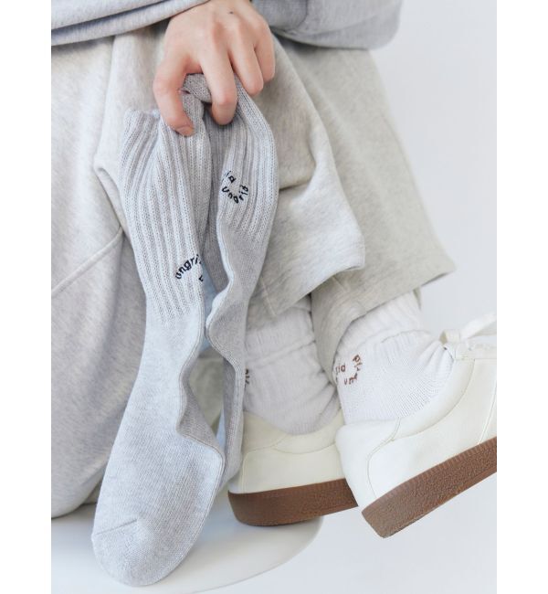 Ungrid「【Ungrid&times;靴下屋】刺繍アメリブ2pacソックス」|ソックス|