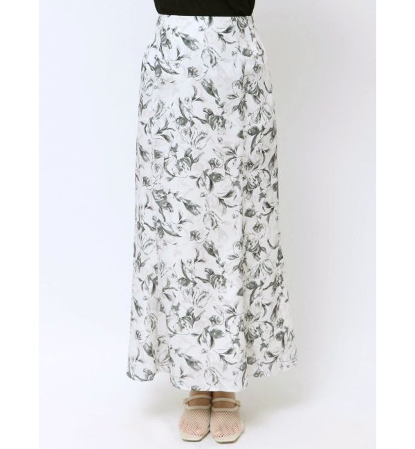 LAGUNAMOON「楊柳フラワーナローフレアスカート」|スカート|