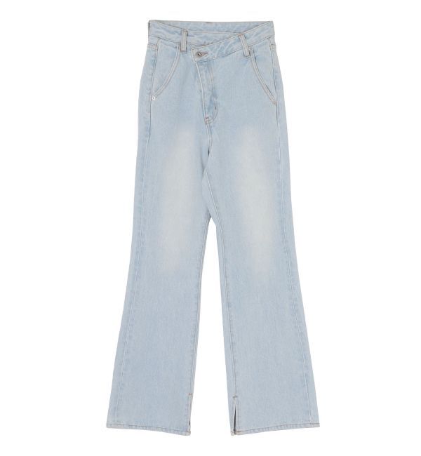 LAGUNAMOON「スリムフレアデニムパンツ」|デニム|