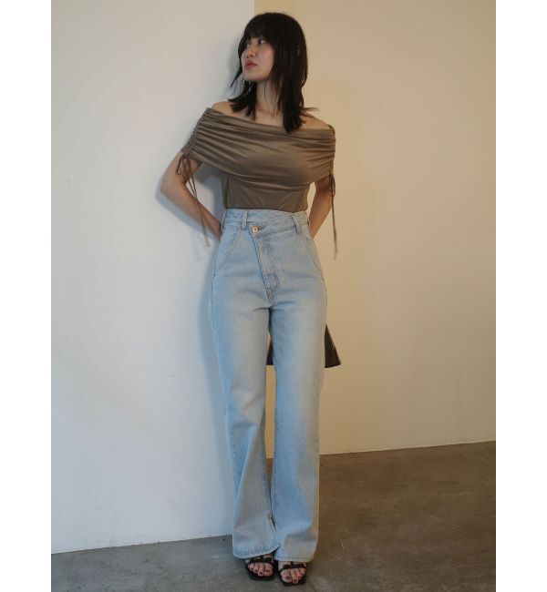 LAGUNAMOON「スリムフレアデニムパンツ」|デニム|