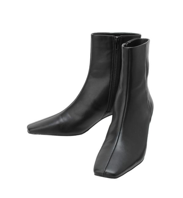 LAGUNAMOON「スクエアトゥショートブーツ」|ショートブーツ|