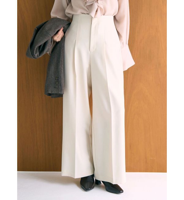 LAGUNAMOON「ウォッシャブルタックワイドパンツ」|その他|