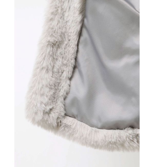 LAGUNAMOON「フェイクファーフーディコート」|その他|