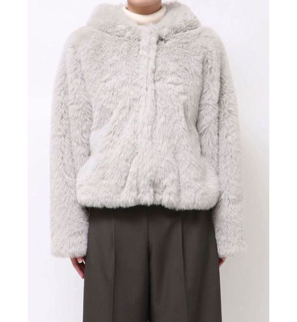 LAGUNAMOON「フェイクファーフーディコート」|その他|