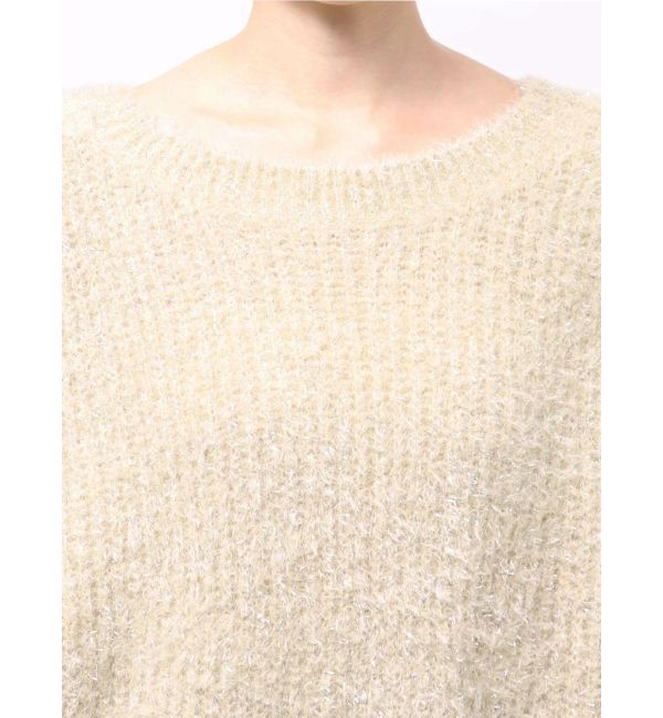 LAGUNAMOON「バックデザインファーラメニットプルオーバー」|ニット・セーター|