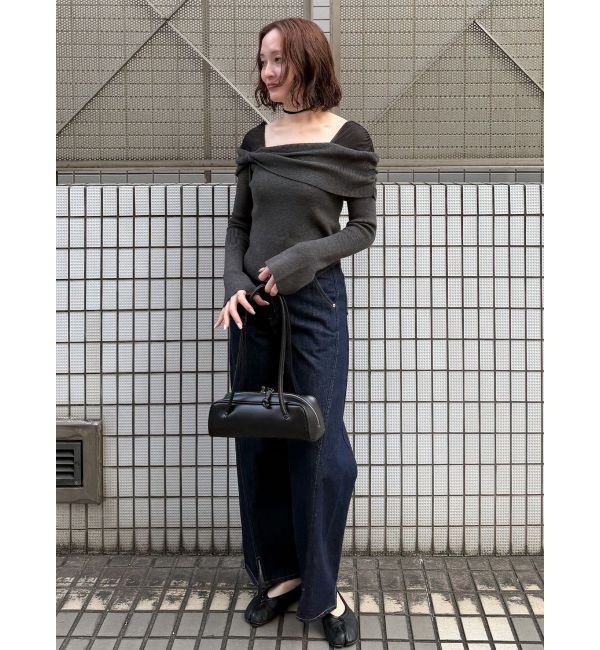 LAGUNAMOON「ワイドフレアデニムパンツ」|デニム|