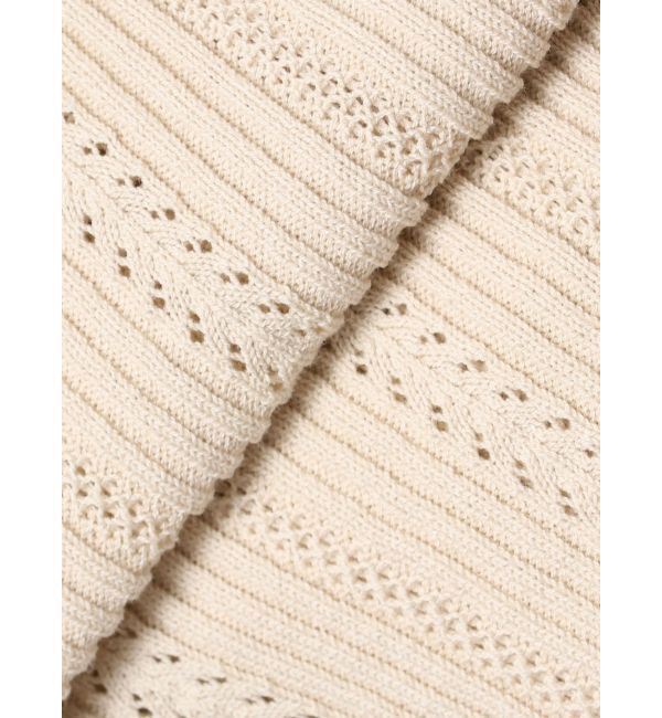 LAGUNAMOON「【FILA別注】ドライタッチバイカラーフリルデザインニットカーディガン」|カーディガン|