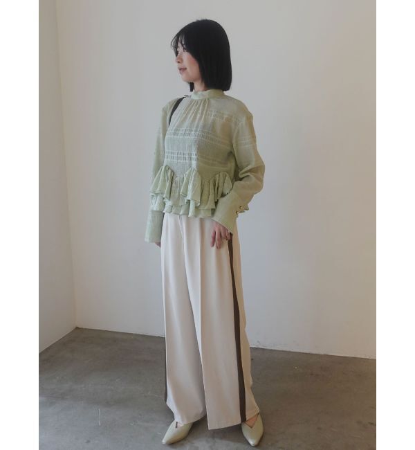 LAGUNAMOON「ボウタイボリュームヘムブラウス」|シャツ・ブラウス|