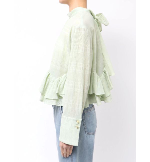 LAGUNAMOON「ボウタイボリュームヘムブラウス」|シャツ・ブラウス|