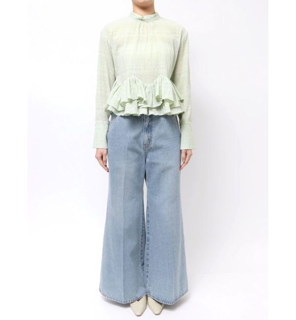 LAGUNAMOON「ボウタイボリュームヘムブラウス」|シャツ・ブラウス|