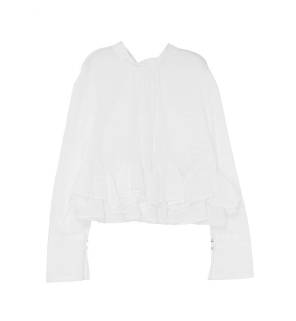 LAGUNAMOON「ボウタイボリュームヘムブラウス」|シャツ・ブラウス|