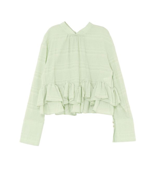 LAGUNAMOON「ボウタイボリュームヘムブラウス」|シャツ・ブラウス|