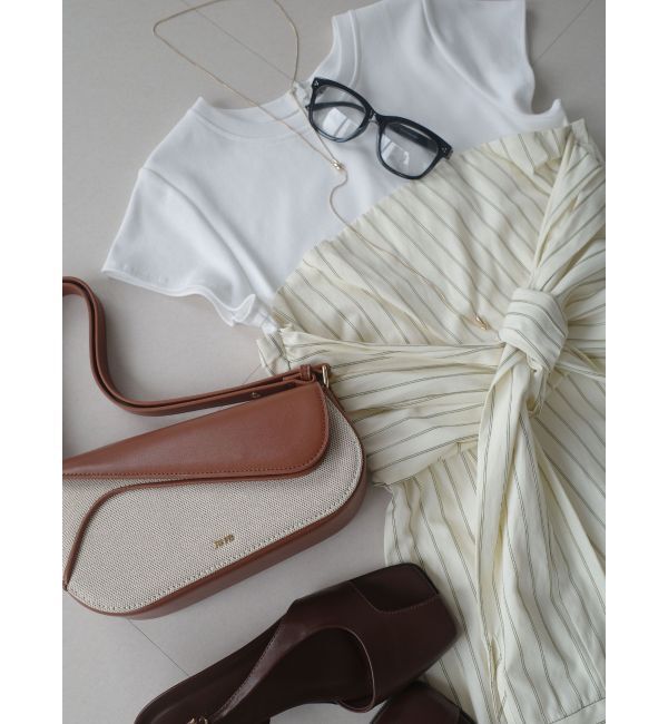 LAGUNAMOON「カットドッキングシャツレイヤードワンピース」|ワンピース|