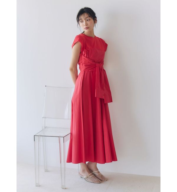 LAGUNAMOON「カットドッキングシャツレイヤードワンピース」|ワンピース|