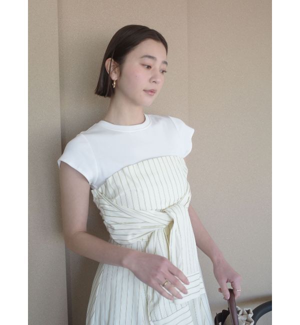 LAGUNAMOON「カットドッキングシャツレイヤードワンピース」|ワンピース|