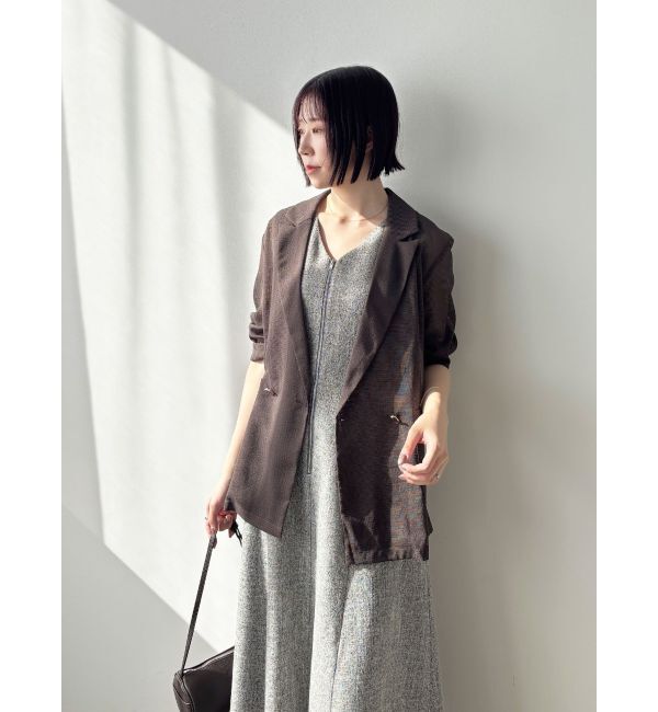 LAGUNAMOON「フロントZIPミックスカラーワンピース」|ワンピース|