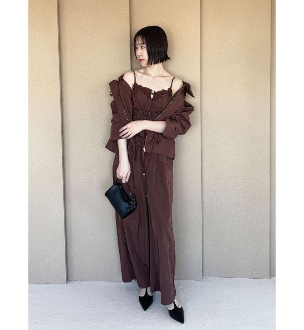 LAGUNAMOON「ギャザーペプラムキャミソール」|キャミソール|