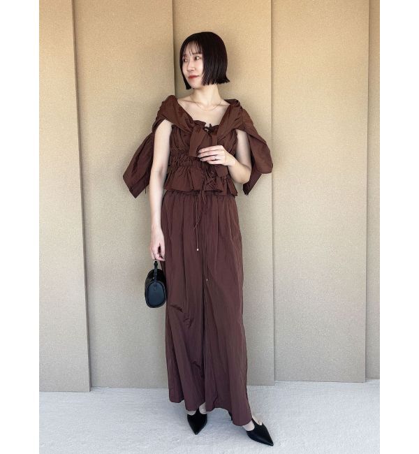 LAGUNAMOON「ギャザーペプラムキャミソール」|キャミソール|