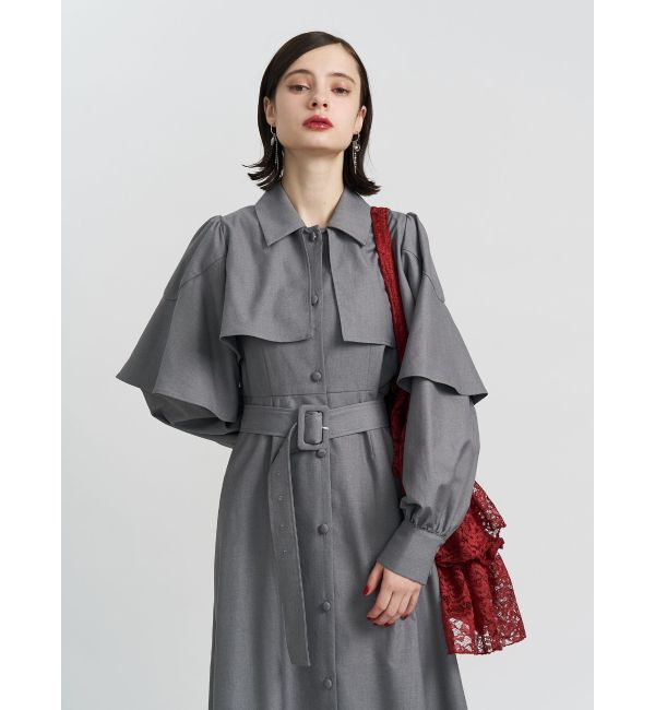 jouetie「ケープロングコートワンピース」|ワンピース|