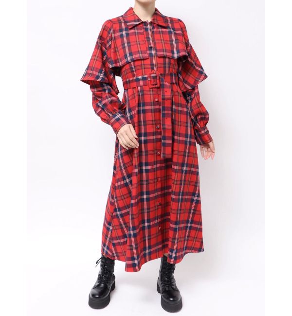 jouetie「ケープロングコートワンピース」|ワンピース|