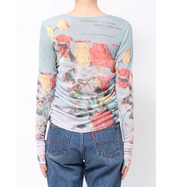 jouetie「フラワーパターンシアートップス」|Tシャツ・カットソー|