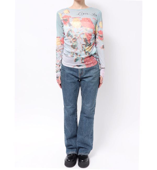 jouetie「フラワーパターンシアートップス」|Tシャツ・カットソー|