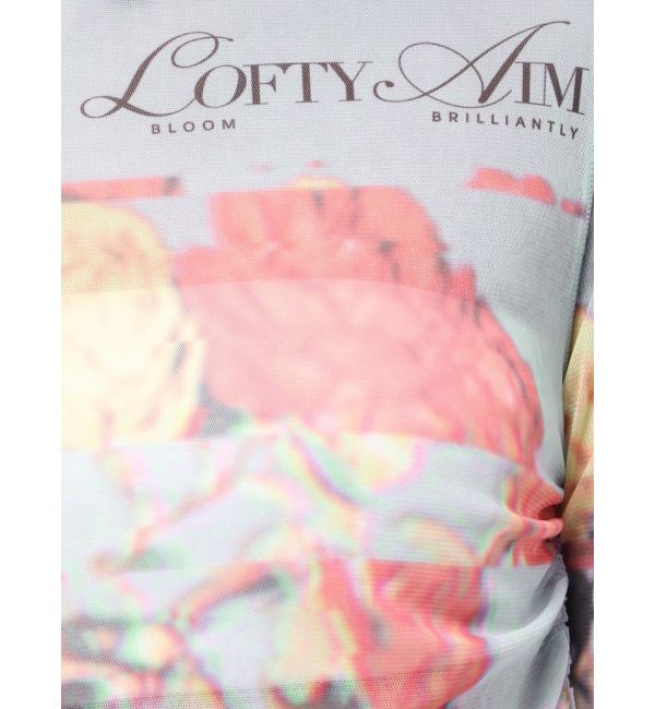 jouetie「フラワーパターンシアートップス」|Tシャツ・カットソー|