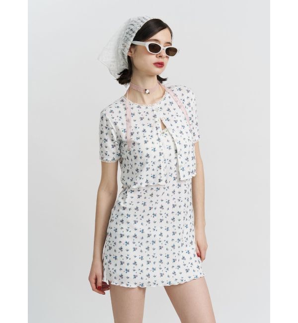 jouetie「フラワーカットカーデ【セット対応】」|カーディガン|