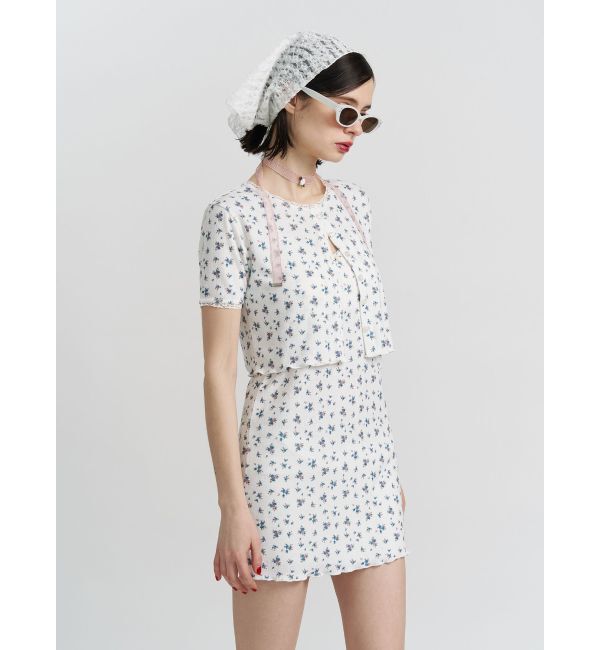 jouetie「フラワーカットカーデ【セット対応】」|カーディガン|