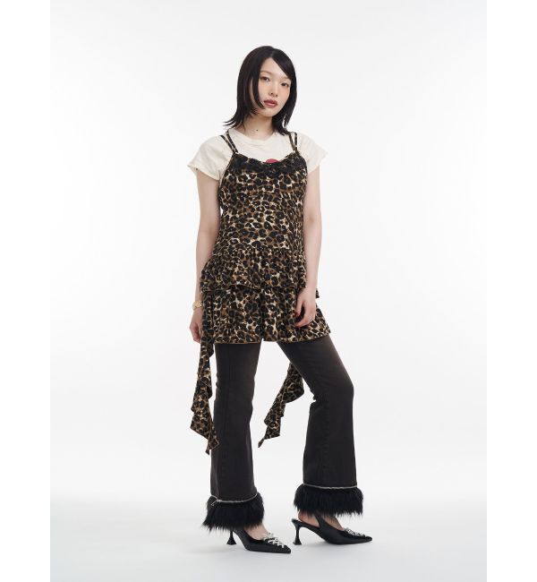 jouetie「ファードッキングフィットフレアデニム」|デニム|