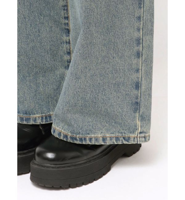 jouetie「スカートドッキングルーズパンツ」|デニム|