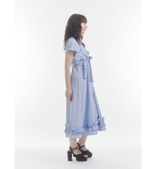 jouetie「ギャザーリボンシャツワンピース」|ワンピース|