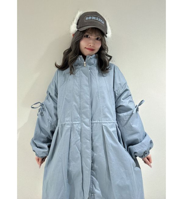 jouetie「ギャザーリボンモッズコート」|ミリタリー・モッズコート|