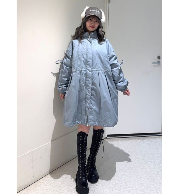 jouetie「ギャザーリボンモッズコート」|ミリタリー・モッズコート|