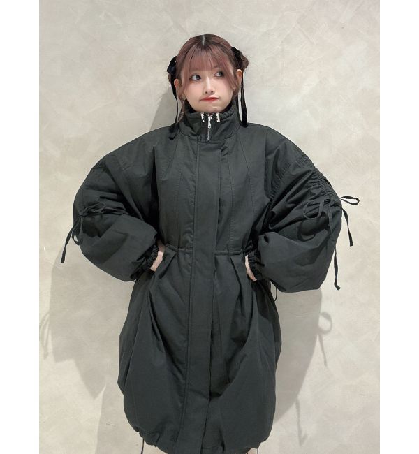 jouetie「ギャザーリボンモッズコート」|ミリタリー・モッズコート|