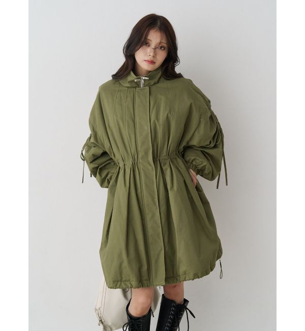 jouetie「ギャザーリボンモッズコート」|ミリタリー・モッズコート|