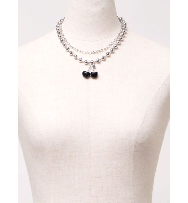 jouetie「チェリーレイヤードネックレス」|ネックレス|