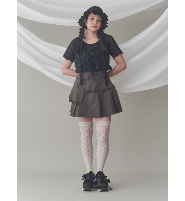 merry jenny「フリルレイヤードプリーツスカート」|スカート|