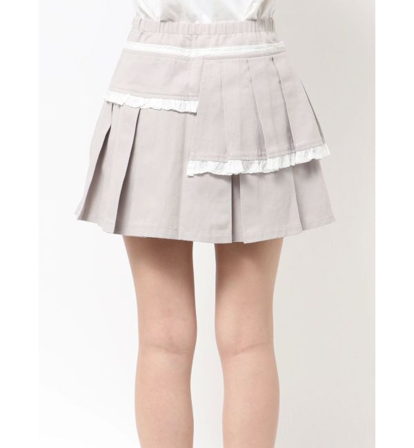 merry jenny「フリルレイヤードプリーツスカート」|スカート|