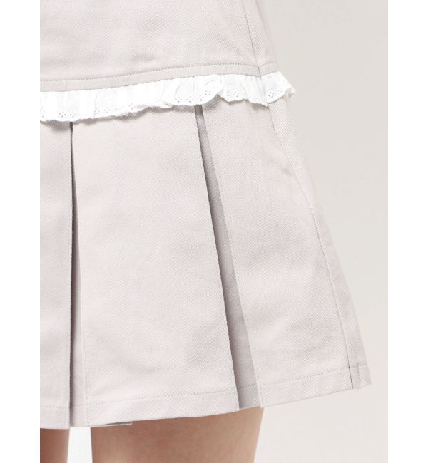 merry jenny「フリルレイヤードプリーツスカート」|スカート|