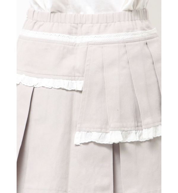 merry jenny「フリルレイヤードプリーツスカート」|スカート|