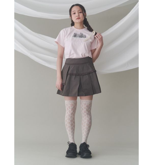 merry jenny「フリルレイヤードプリーツスカート」|スカート|